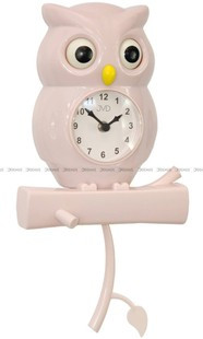 Zegar ścienny dla dzieci Sowa JVD HE21.1 - Ruchome oczy