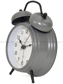 Budzik wskazówkowy JVD SRP2219.3 - 12,5x16,5 cm - dzwonienie mechaniczne