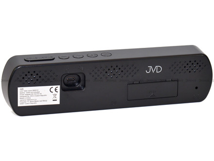 Budzik sieciowy cyfrowy z termometrem i higrometrem JVD SB5512.1 - 26,5x7 cm