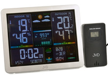 Stacja pogody, sterowana falą radiową JVD RB3568 - 17x14,5 cm