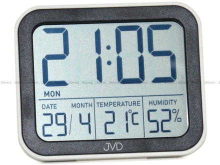 Budzik cyfrowy z termometrem JVD SB774.1 - 8x7 cm