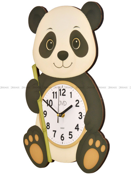 Duży Dziecięcy zegar ścienny panda JVD HJ113 - 27x40 cm