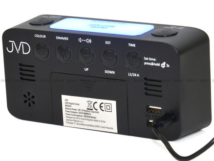 Cyfrowy Budzik sieciowy JVD SB2020.3 - 16,5x8 cm