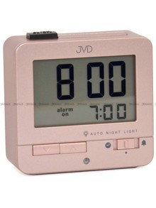Budzik cyfrowy z termometrem, sterowany radiowo JVD RB9401.3 - 8,5x8 cm