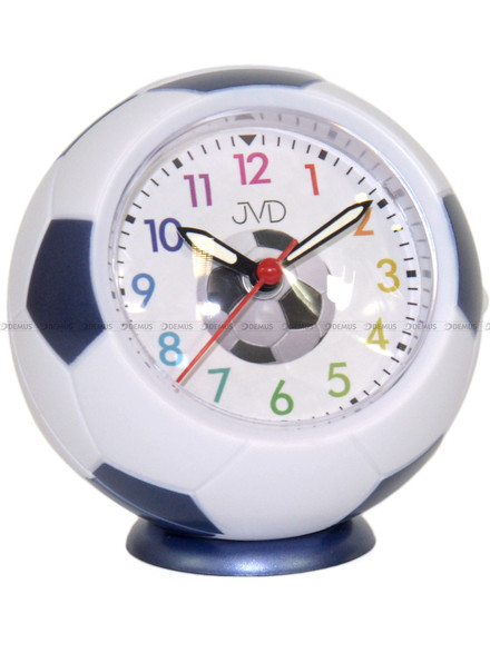 Budzik kwarcowy dla dzieci piłka JVD SRP9001.2 - 9x9 cm