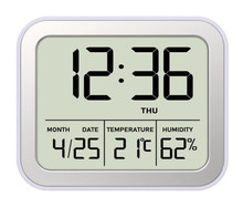 Budzik cyfrowy z termometrem JVD SB774.2 - 8x7 cm