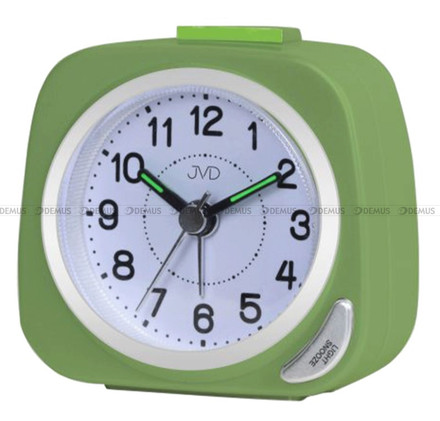 Budzik kwarcowy z płynącą wskazówką JVD SRP7202.3 - 7x6,5 cm