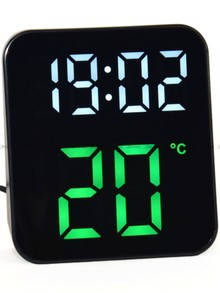 Budzik cyfrowy z termometrem JVD SB8015.2 - 10x11 cm