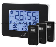 Termometr elektroniczny JVD T3364.2 - 13x9 cm - 3 czujniki zewnętrzne w zestawie