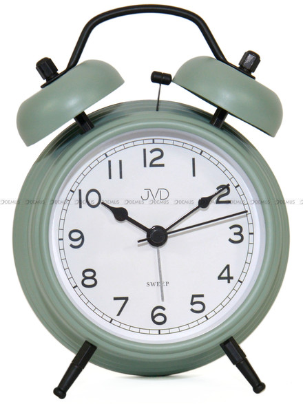 Budzik wskazówkowy JVD SRP2219.1 - 12,5x16,5 cm - dzwonienie mechaniczne