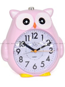 Budzik dziecięcy Sowa z dzwonieniem mechanicznym JVD SRP3001.3 - 13x13 cm