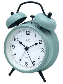 Budzik wskazówkowy JVD SRP2219.1 - 12,5x16,5 cm - dzwonienie mechaniczne