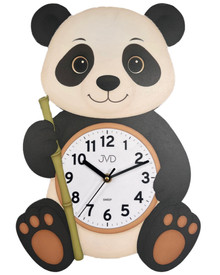 Duży Dziecięcy zegar ścienny panda JVD HJ113 - 27x40 cm