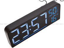 Sieciowy Budzik cyfrowy z termometrem i higrometrem JVD SB8027.1 - 24x9 cm