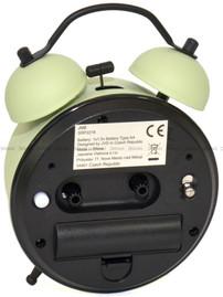 Budzik wskazówkowy JVD SRP2218.1 - 9,5x13 cm - dzwonienie mechaniczne