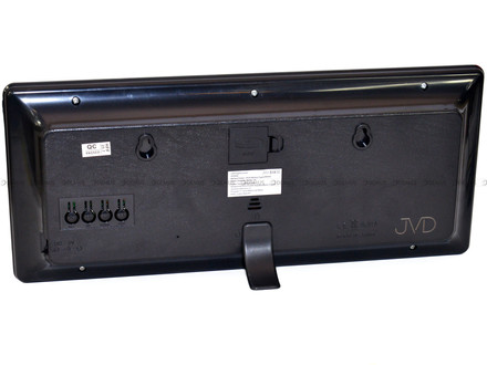 Duży Zegar cyfrowy z termometrem JVD DH3604.1 36x16 cm - Czerwony