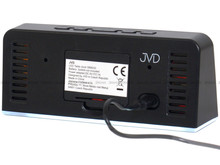 Sieciowy Budzik cyfrowy z termometrem JVD SB8033.4 - 16x6,5 cm