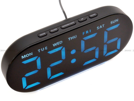 Sieciowy Budzik cyfrowy z termometrem JVD SB8035.4 - 18x8,5 cm