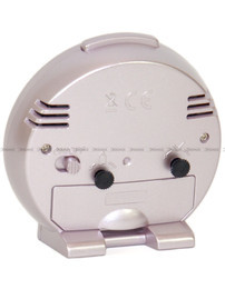 Budzik kwarcowy z płynącą wskazówką JVD SRP8514.3 - 7,5x8,5 cm