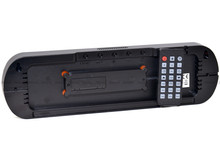 Duży Zegar cyfrowy z termometrem JVD DH5502.1 35x10 cm - Niebieski - z pilotem