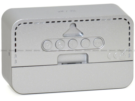 Budzik cyfrowy z termometrem, sterowany radiowo RB3544.2 - 10x6,5 cm