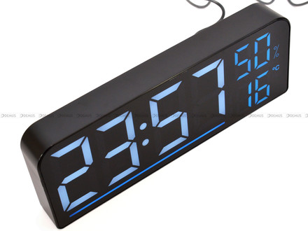 Sieciowy Budzik cyfrowy z termometrem i higrometrem JVD SB8027.1 - 24x9 cm