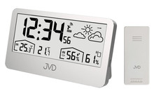 Stacja pogody, sterowana falą radiową JVD RB3407.2 - 14,5x8,5 cm