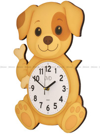 Duży Dziecięcy zegar ścienny pies JVD HJ115 - 29x40 cm