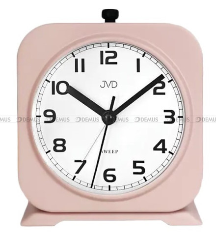 Budzik kwarcowy JVD SRP2220.1 - 10x10 cm - dzwonienie mechaniczne