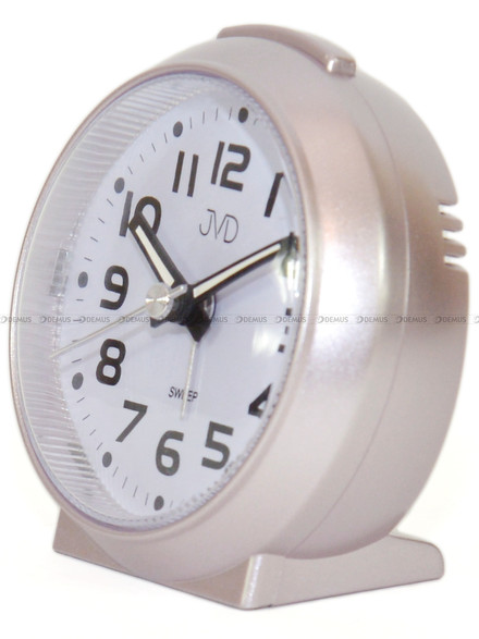 Budzik kwarcowy z płynącą wskazówką JVD SRP8514.3 - 7,5x8,5 cm