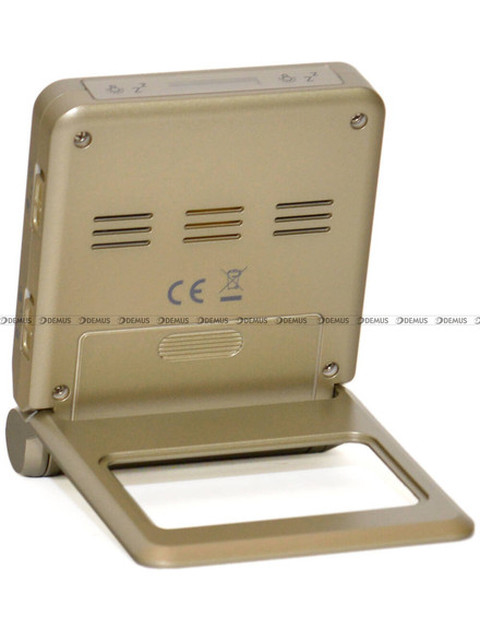 Składany Budzik Podróżny cyfrowy z termometrem, sterowany radiowo JVD RB9391.3 - 7x8,5 cm