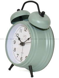 Budzik wskazówkowy JVD SRP2219.1 - 12,5x16,5 cm - dzwonienie mechaniczne