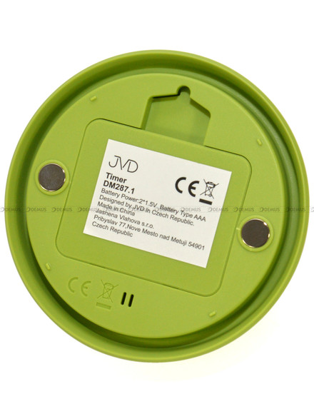 Minutnik z zegarem JVD DM287.1 - 9,5x9,5 cm