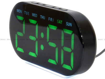 Sieciowy Budzik cyfrowy z termometrem JVD SB8035.2 - 18x8,5 cm