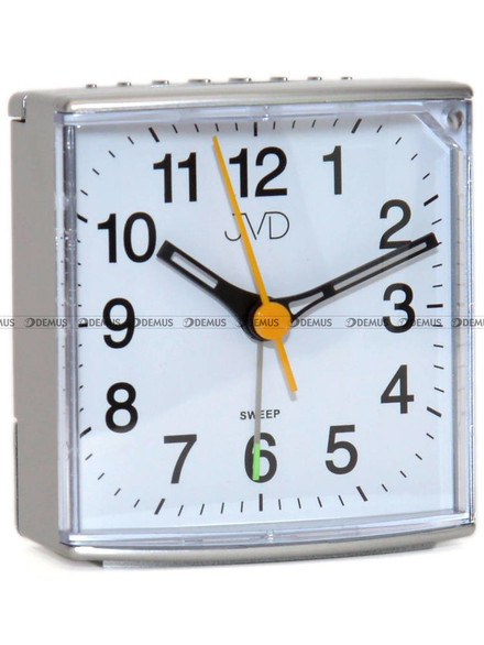 Budzik kwarcowy z płynącą wskazówką JVD SRP002.3 - 8x7 cm