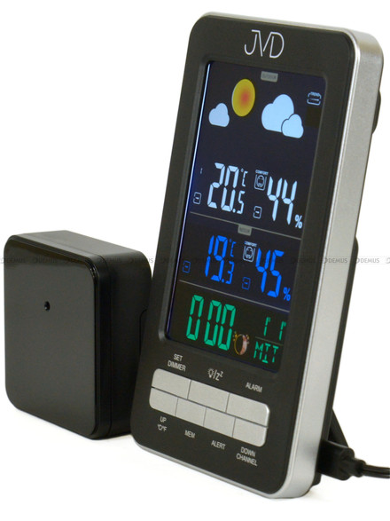 Stacja pogody, sterowana falą radiową JVD RB6687.1 - 9x15 cm