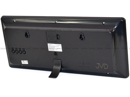 Duży Zegar cyfrowy z termometrem JVD DH3604.2 36x16 cm - Czerwony