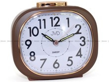 Budzik kwarcowy z płynącą wskazówką JVD SRP1604.1 - 11x10 cm