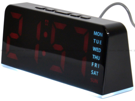 Sieciowy Budzik cyfrowy z termometrem JVD SB8033.4 - 16x6,5 cm