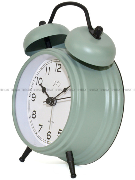 Budzik wskazówkowy JVD SRP2219.1 - 12,5x16,5 cm - dzwonienie mechaniczne