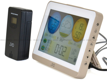 Stacja pogody, sterowana falą radiową JVD RB3409 - 16x11,5 cm