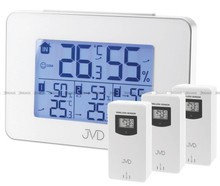 Termometr elektroniczny JVD T3364.1 - 13x9 cm - 3 czujniki zewnętrzne w zestawie