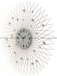 JVD HJ66 Zegar ścienny kwarcowy, Srebrny