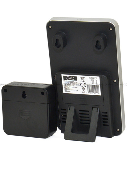Stacja pogody, sterowana falą radiową JVD RB6687.1 - 9x15 cm