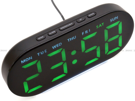 Sieciowy Budzik cyfrowy z termometrem JVD SB8035.2 - 18x8,5 cm