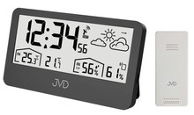 Stacja pogody, sterowana falą radiową JVD RB3407.1 - 14,5x8,5 cm