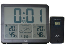 Stacja pogody, sterowana falą radiową JVD RB3569 - 17,5x14 cm