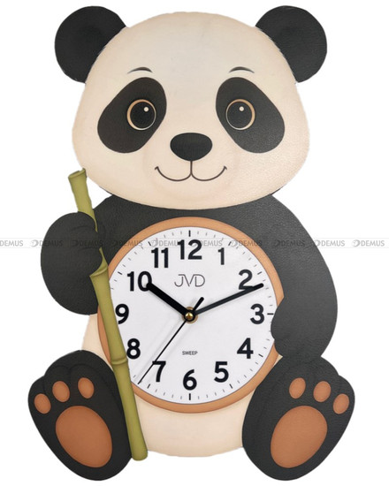Duży Dziecięcy zegar ścienny panda JVD HJ113 - 27x40 cm