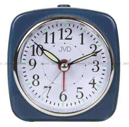 Budzik kwarcowy z płynącą wskazówką JVD SRP7503.3 - 7,5x7,5 cm