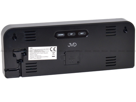 Sieciowy Budzik cyfrowy z termometrem i higrometrem JVD SB8027.1 - 24x9 cm